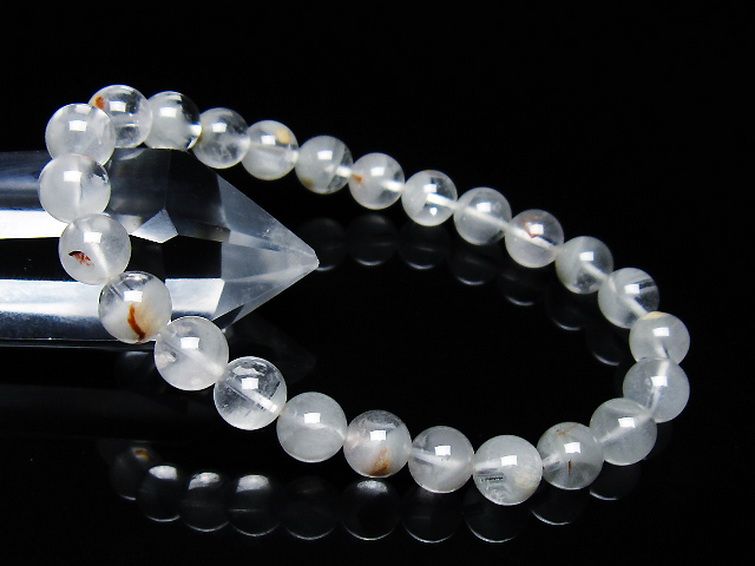 ガーデン水晶ファントム ブレスレット 7mm [T676-1895] 1枚目