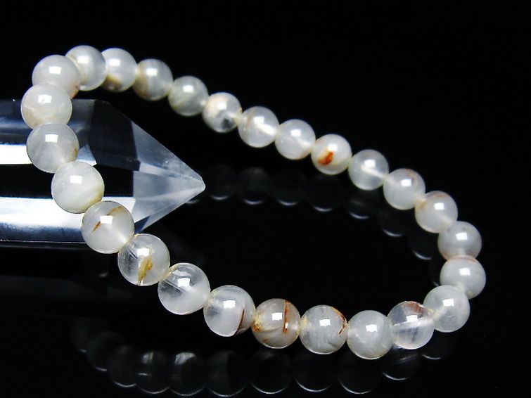 ガーデン水晶ファントム ブレスレット 7mm [t676-1897] 1枚目