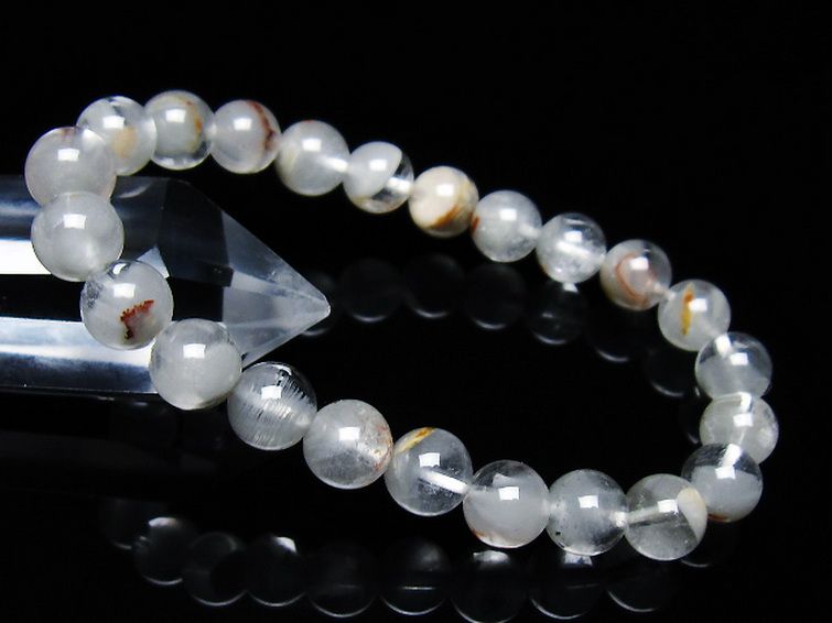 ガーデン水晶ファントム ブレスレット 8mm [t676-1904] 1枚目