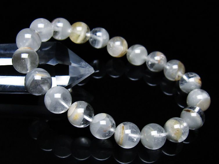 ガーデン水晶ファントム ブレスレット 10mm [t676-1921] 1枚目