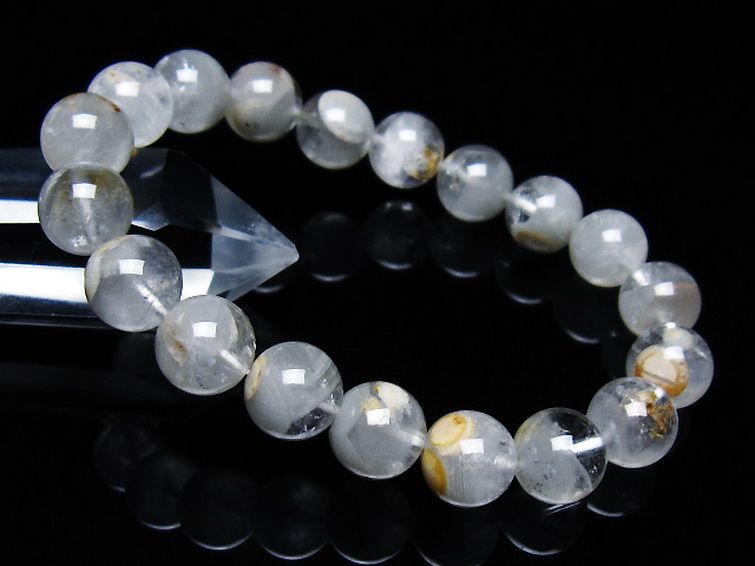 ガーデン水晶ファントム ブレスレット 11mm [T676-1929] 1枚目