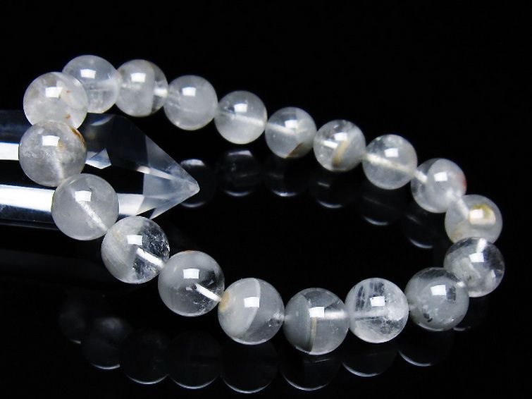 ガーデン水晶ファントム ブレスレット 11mm [t676-1932] 1枚目