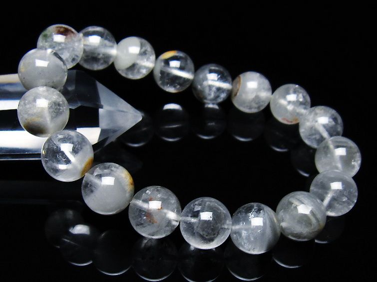 ガーデン水晶ファントム ブレスレット 12mm [t676-1939] 1枚目