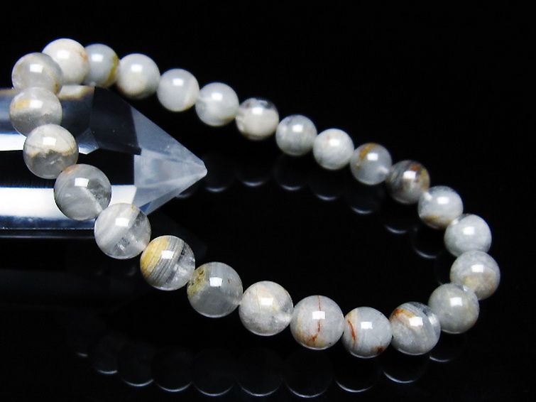 ガーデン水晶ファントム ブレスレット 7mm [T676-1954] 1枚目