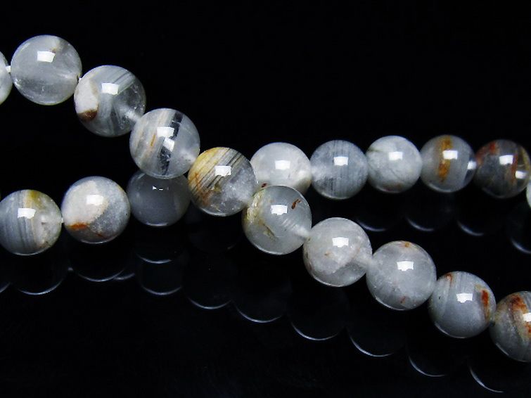 ガーデン水晶ファントム ブレスレット 7mm [T676-1954] 2枚目