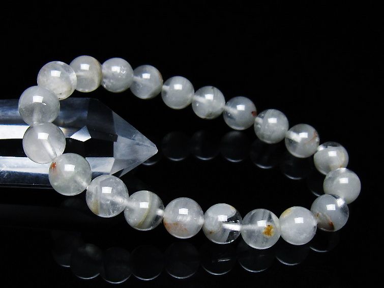 ガーデン水晶ファントム ブレスレット 9mm [t676-1966] 1枚目