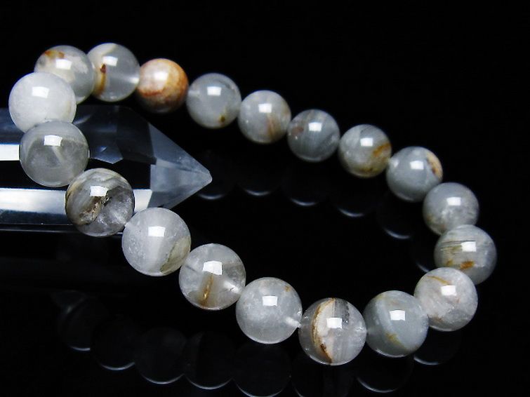 ガーデン水晶ファントム ブレスレット 11mm [t676-1973] 1枚目