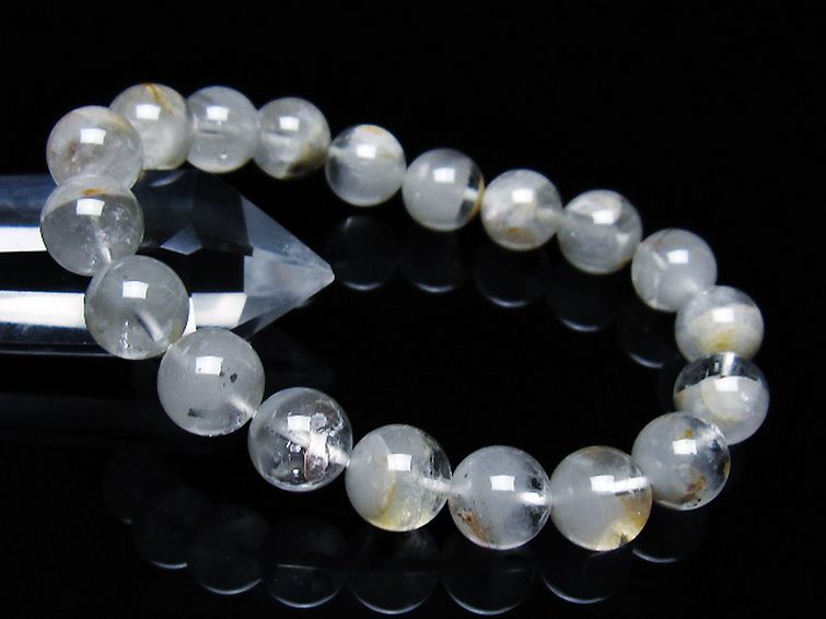 ガーデン水晶ファントム ブレスレット 11mm [T676-1976] 1枚目