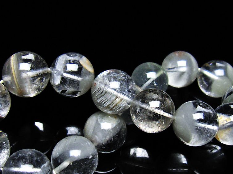 ガーデン水晶ファントム ブレスレット 13mm [t676-2057] 2枚目