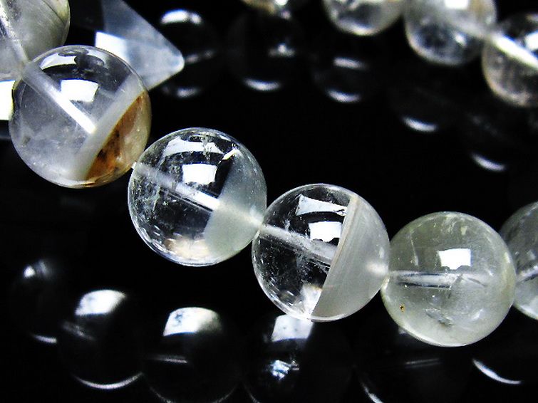 ガーデン水晶ファントム ブレスレット 13mm [t676-2057] 3枚目