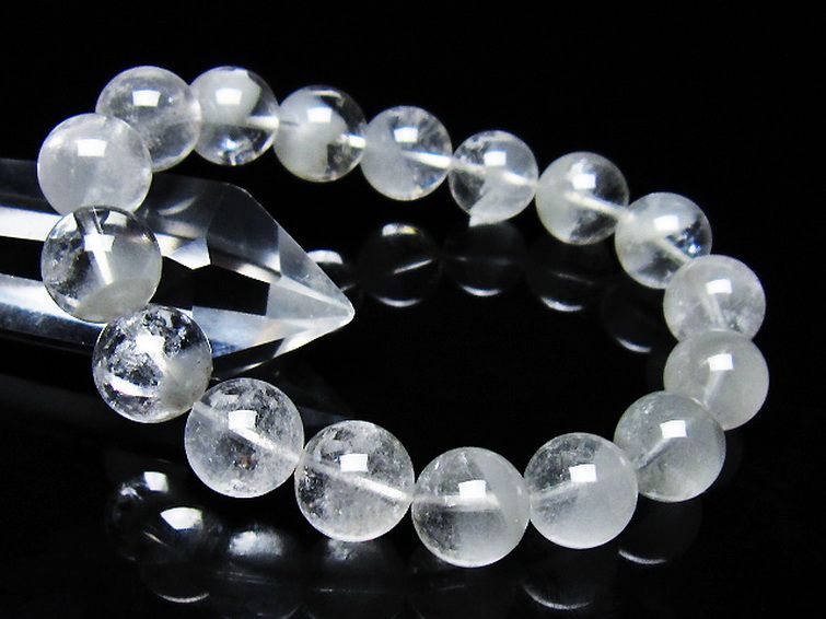 ガーデン水晶ファントム ブレスレット 12mm [t676-2062] 1枚目