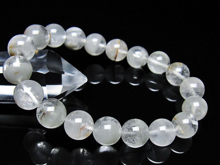 ガーデン水晶ファントム ブレスレット 11mm [t676-2180] 1枚目