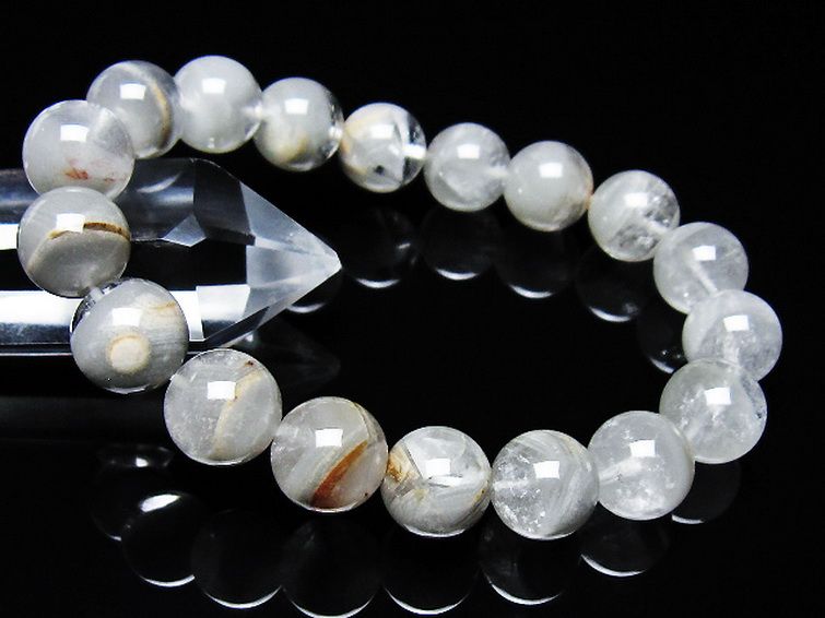 ガーデン水晶ファントム ブレスレット 12mm [t676-2220] 1枚目