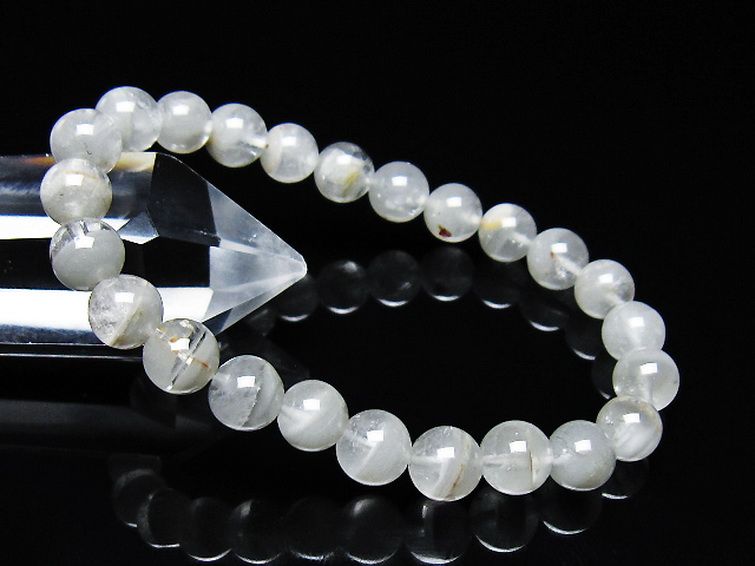 ガーデン水晶ファントム ブレスレット 7mm [t676-2263] 1枚目