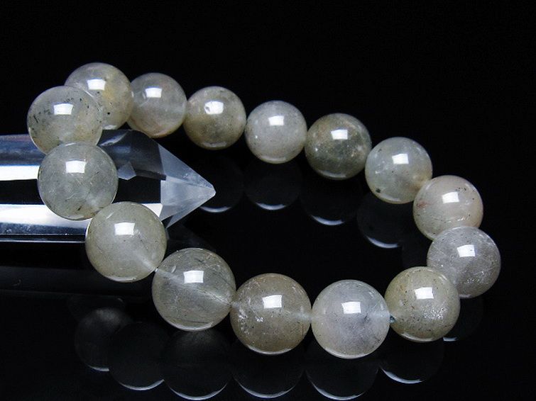 キャッツアイプラチナルチル ブレスレット 14mm [t684-3517] 1枚目