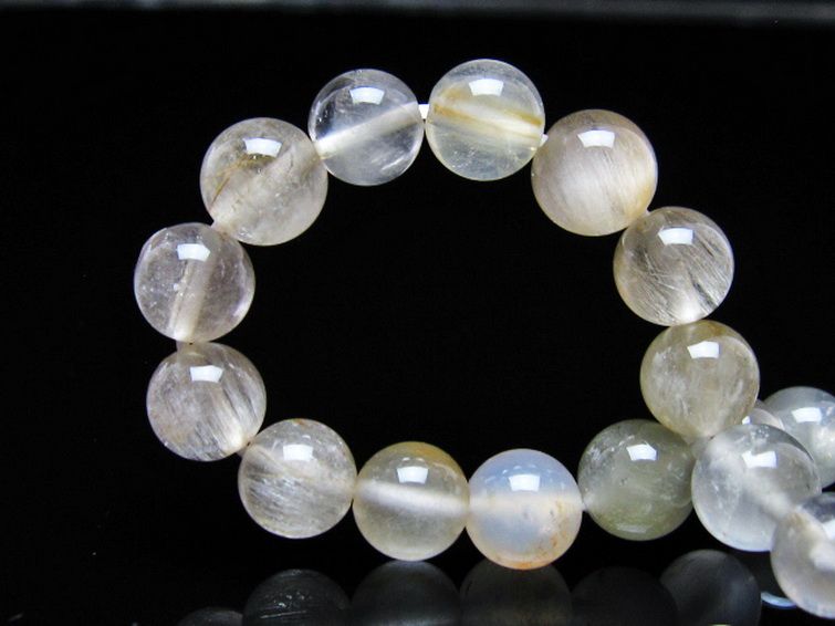 キャッツアイプラチナルチル ブレスレット 8mm [t684-3569] 2枚目