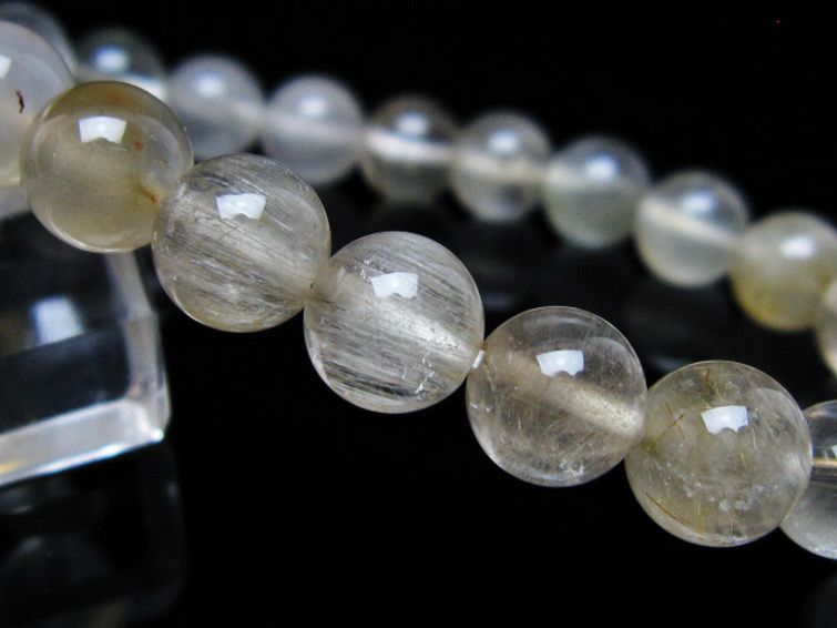 キャッツアイプラチナルチル ブレスレット 8mm [t684-3569] 3枚目