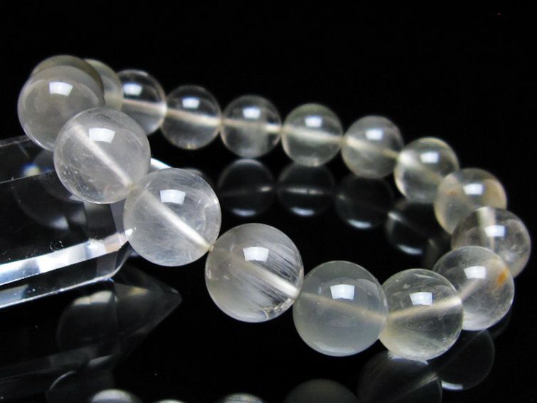 キャッツアイプラチナルチル ブレスレット 12mm [t684-3617] 1枚目