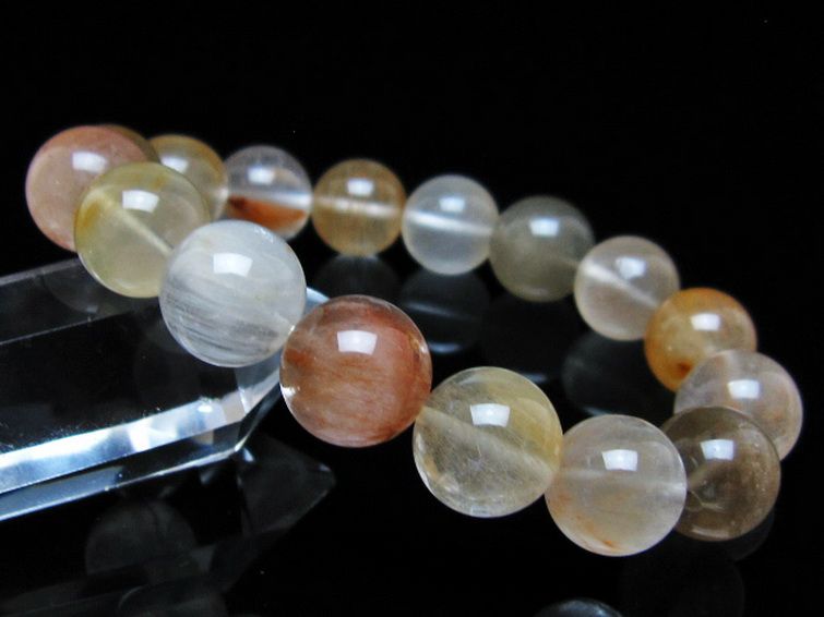 キャッツアイプラチナルチル ブレスレット 13mm [t684-3628] 1枚目