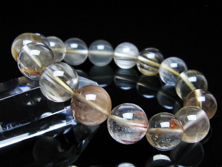 キャッツアイプラチナルチル ブレスレット 13mm [t684-3668] 1枚目