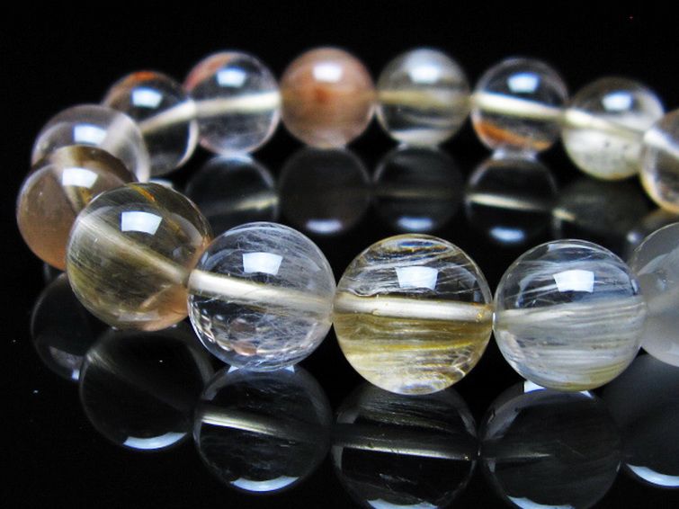 キャッツアイプラチナルチル ブレスレット 13mm [t684-3668] 2枚目