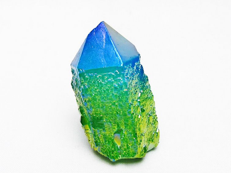 オーラ水晶 オーラクリスタル カテドラルライブラリー  原石 (グリーン)[T693-4933] 1枚目
