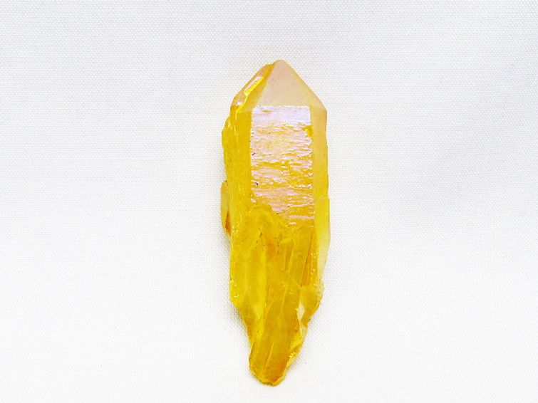 オーラ水晶 オーラクリスタル カテドラルライブラリー  原石 (イエロー)[T693-5008] 1枚目