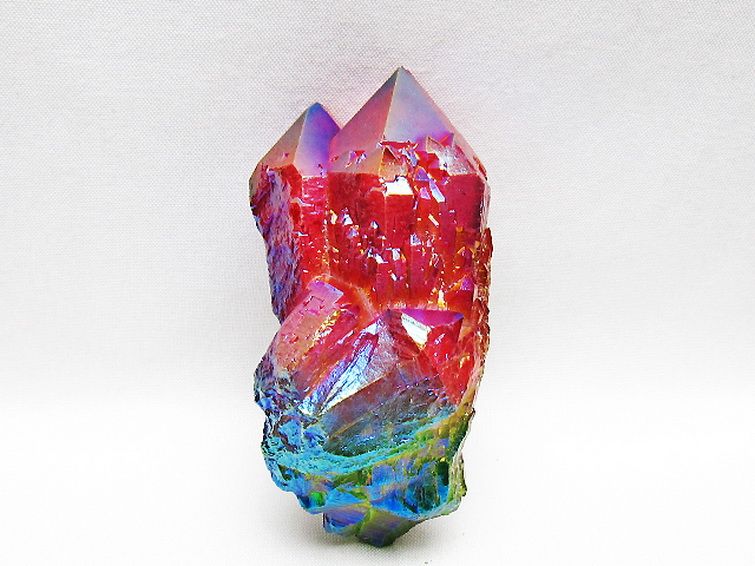 オーラ水晶 オーラクリスタル カテドラルライブラリー  原石(レインボー)[T693-5081] 1枚目
