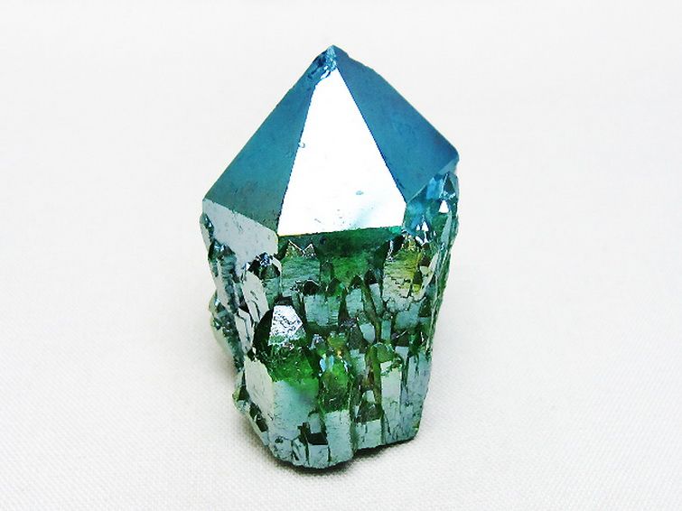 オーラ水晶 オーラクリスタル カテドラルライブラリー  原石 (グリーン)[T693-5288] 1枚目