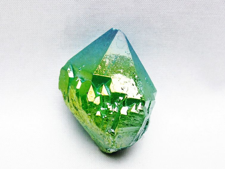 オーラ水晶 オーラクリスタル カテドラルライブラリー  原石 (グリーン)[T693-5298] 1枚目