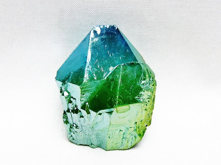 オーラ水晶 オーラクリスタル カテドラルライブラリー  原石 (グリーン)[T693-5302] 1枚目