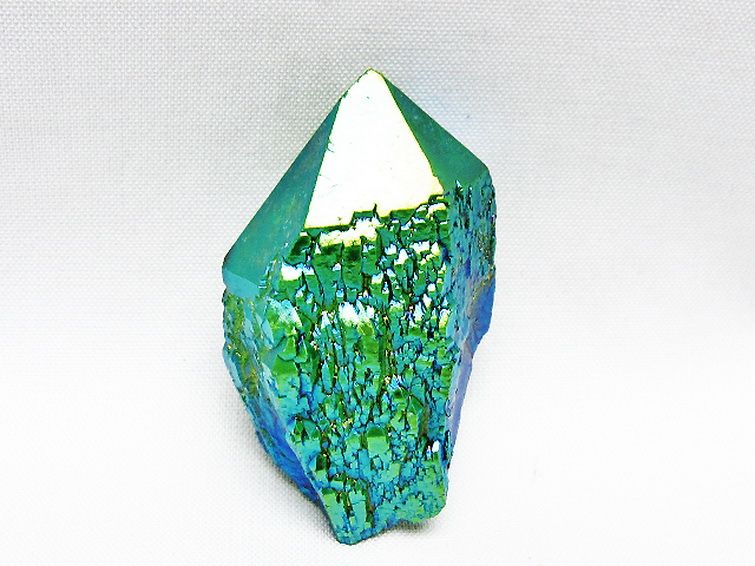 オーラ水晶 オーラクリスタル カテドラルライブラリー  原石 (グリーン)[T693-5312] 1枚目