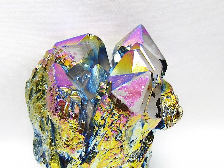 オーラ水晶 オーラクリスタル クラスター (レインボー) [t693-5408] 2枚目