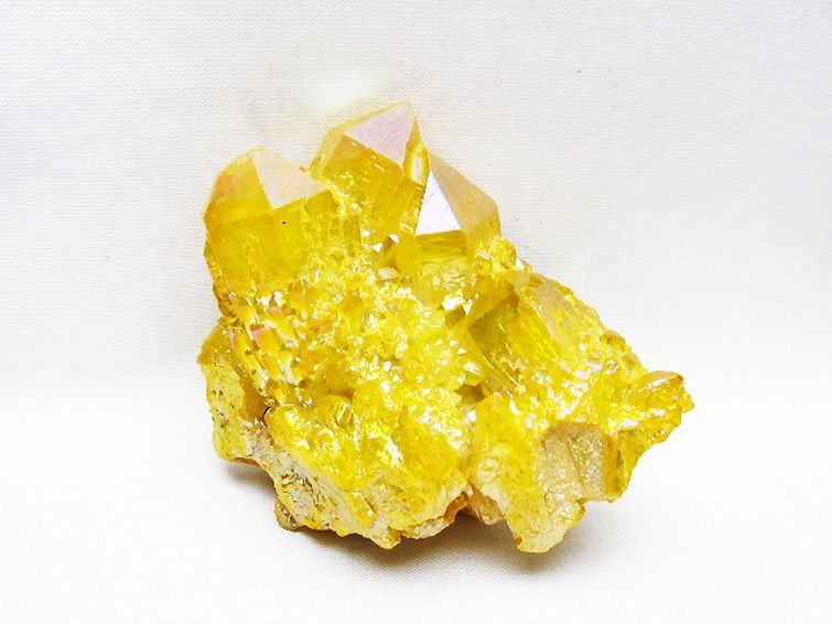 オーラ水晶 オーラクリスタル クラスター (イエロー) [t693-5579] 1枚目
