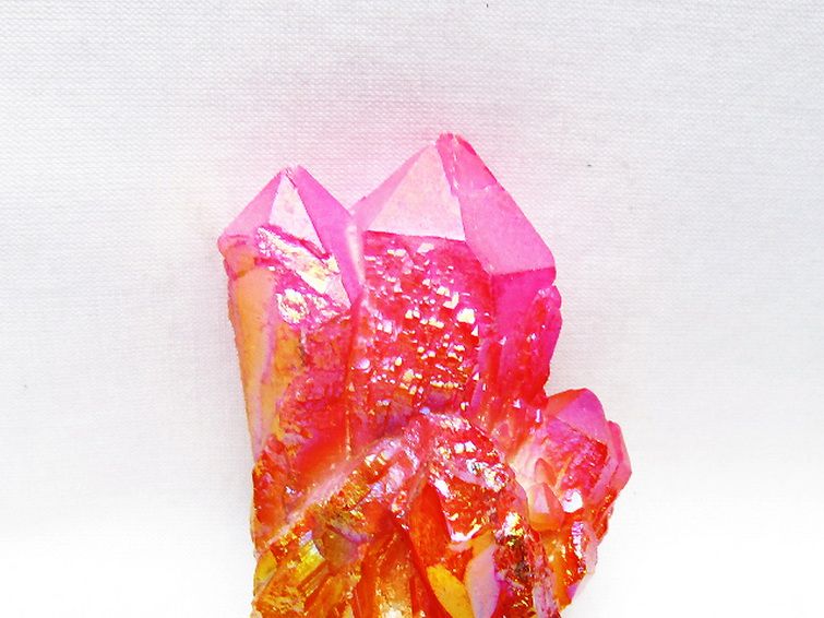 ★限定ご奉仕★4096 Hzセット【クリスタル☆キラキラ水晶♢ローズ】❤️ オーラ水晶 オーラクリスタル クラスター (ローズ) [t693-5588]