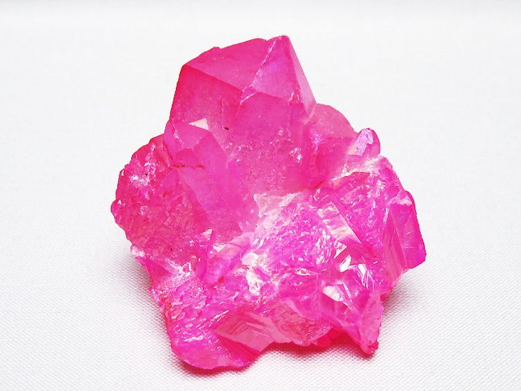 オーラ水晶 オーラクリスタル クラスター (ローズ) [t693-5592] 1枚目