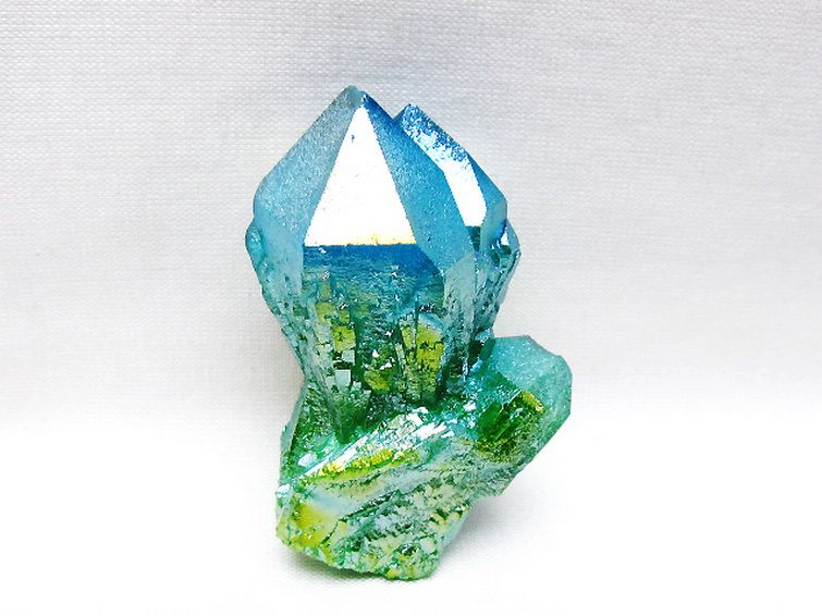 オーラ水晶 オーラクリスタル カテドラルライブラリー 原石 (グリーン) [t693-5785] 1枚目