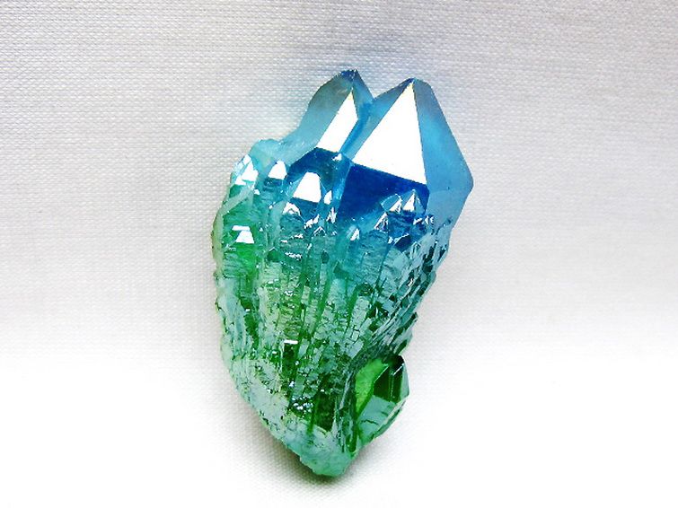 オーラ水晶 オーラクリスタル カテドラルライブラリー 原石 (グリーン) [t693-5788] 1枚目