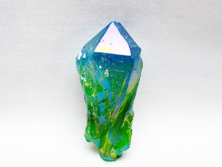 オーラ水晶 オーラクリスタル カテドラルライブラリー 原石 (グリーン) [t693-5790] 1枚目