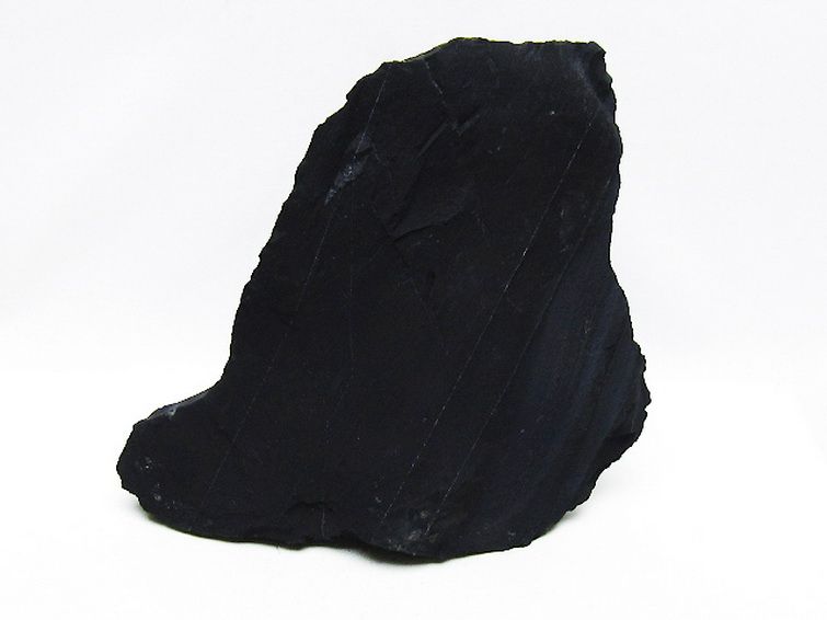 北海道上ノ国町産 ブラックシリカ 原石 [t694-5073] 1枚目