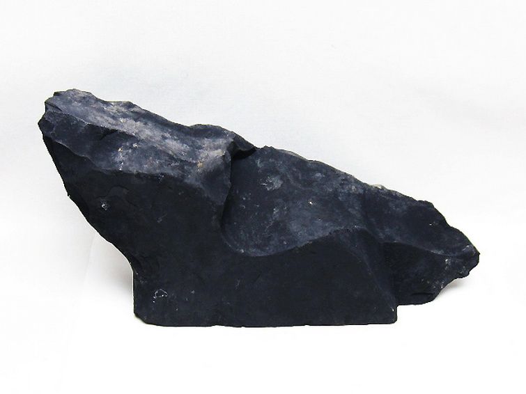 2.1Kg 北海道上ノ国町産 ブラックシリカ 原石 [t694-5267] 1枚目