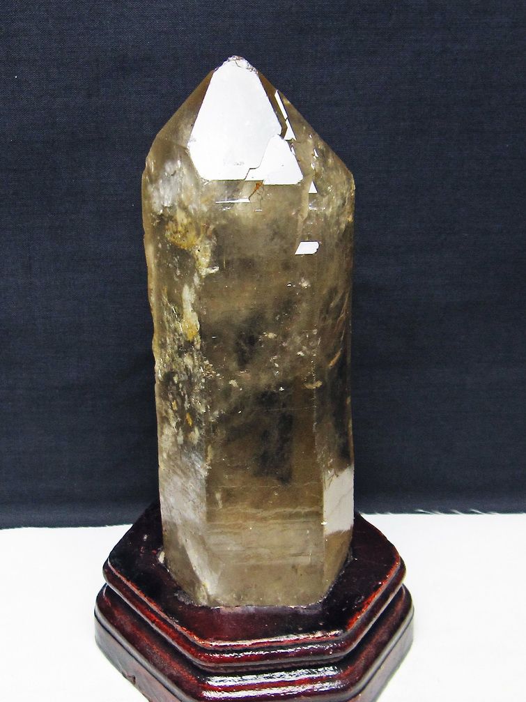 1.1Kg ライトニング水晶 原石[t695-7955]