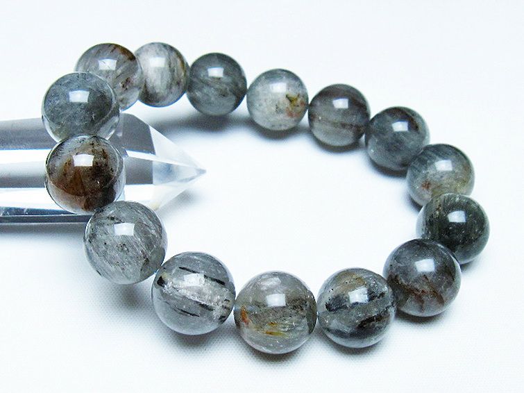 トルマリンルチル ブレスレット 15mm [T702-6657] 1枚目