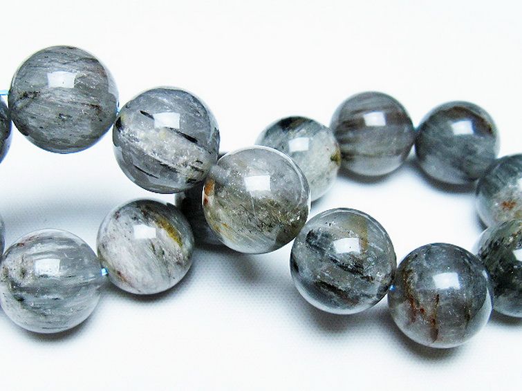 トルマリンルチル ブレスレット 15mm [T702-6657] 2枚目