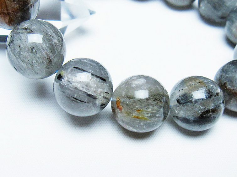 トルマリンルチル ブレスレット 15mm [T702-6657] 3枚目