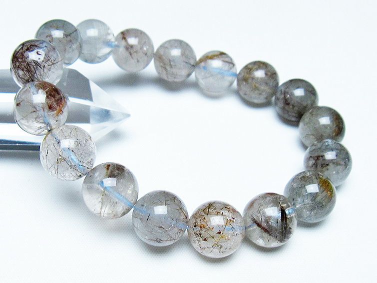 ルチルブレス トルマリンルチル ブレスレット 14mm [t702-6672]