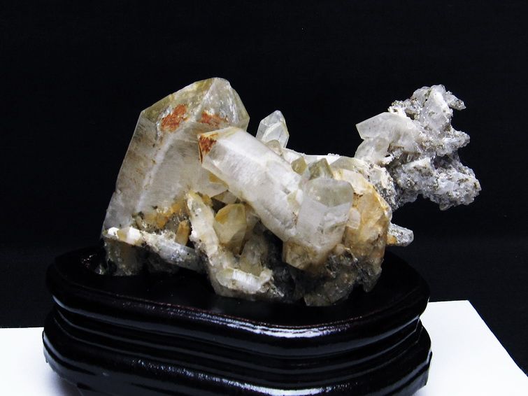 レムリアンシード 水晶クラスター 雲母入り [T704-1078] 1枚目