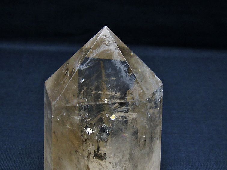 虹入り ライトニング水晶ガーデン水晶 六角柱[T705-7602] 2枚目