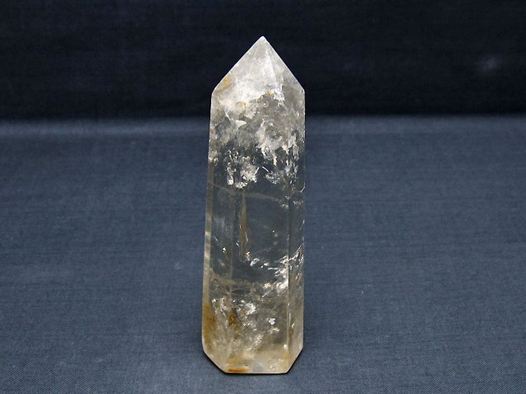 虹入り ライトニング水晶ガーデン水晶 六角柱[T705-7624] 1枚目