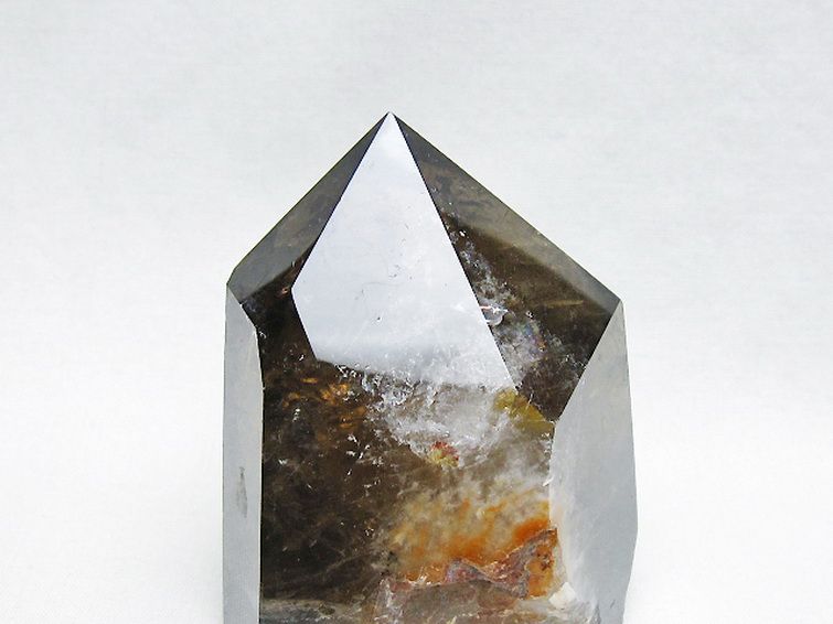 虹入り ライトニング水晶ガーデン水晶 六角柱[T705-7655] 3枚目